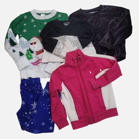 Polo Ralph Lauren Other - Girls’ Size 6 Bundle | Pink Polo Ralph Lauren Sweatshirt + 4 Tops + 1 Bottom | 5